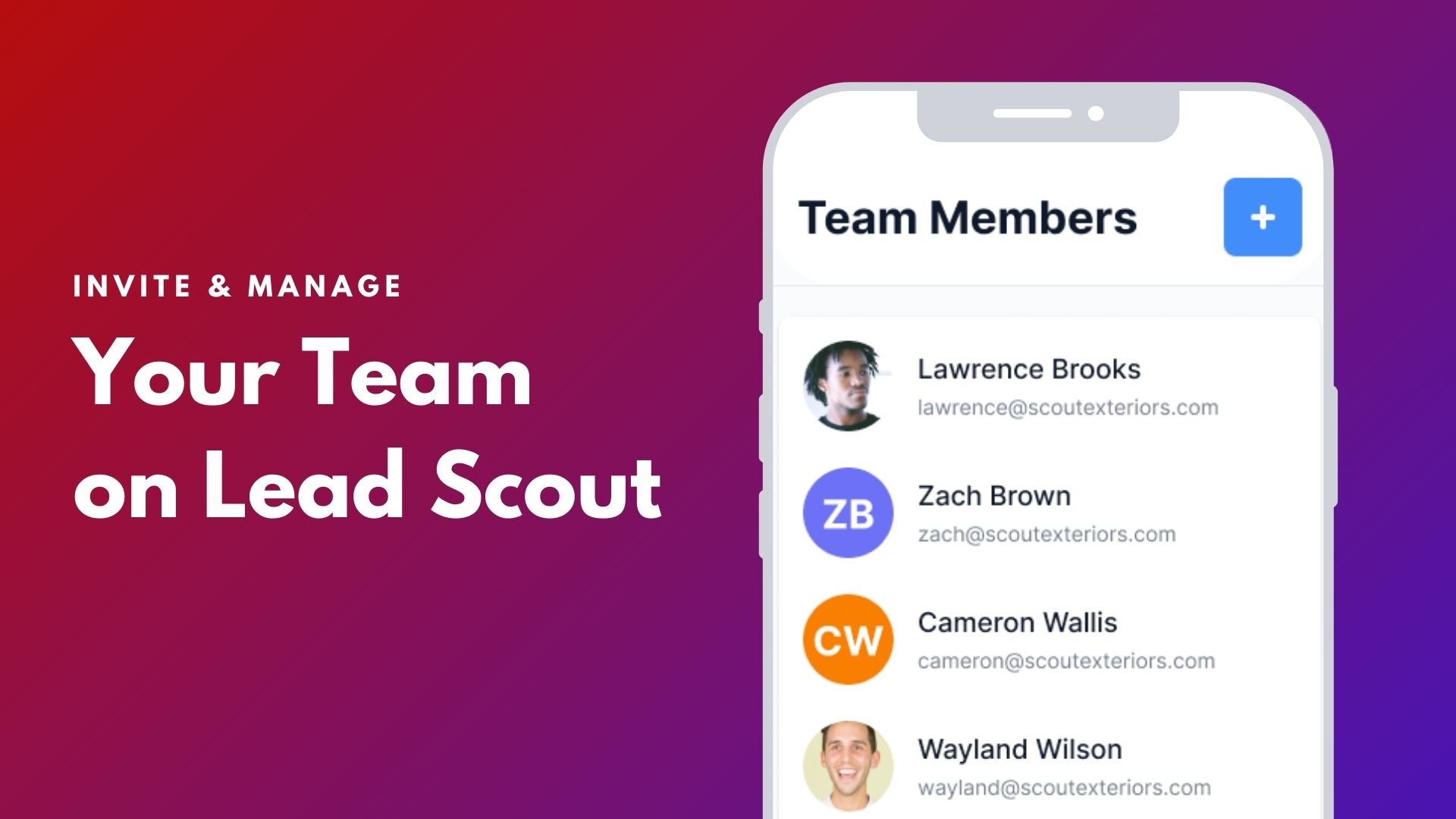 Invite & Manage your team on Lead Scout